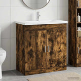 Bathroom Furniture Set Smoked Oak 81 x 40 x 84.5 cm 3404362