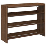 ZNTS Shoe Rack Brown Oak 80x25x61.5 cm Engineered Wood 859920