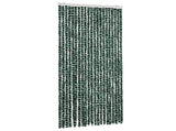 Insect Curtain Green and White 90x220 cm Chenille 325446