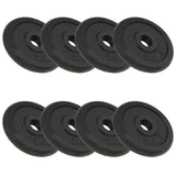 Weight Plates 8 pcs 8x2.5 kg Cast Iron 91391