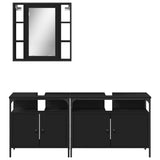 Bathroom Cabinet Set Black 3214725
