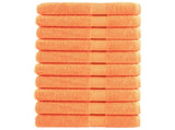 Premium Towels SOLUND 10 pcs Orange 100x200 cm 600 gsm 137391