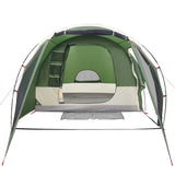 Camping Tent Tunnel 4-Person Green Waterproof 94743