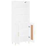 Highboard White 69.5x34x180 cm Engineered Wood 3189941
