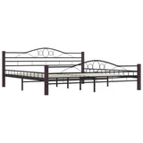 Bed Frame without Mattress Black Metal 200x200 cm 285296