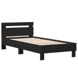 Bed Frame with Headboard Black Oak 80 x 200 cm Engineered Wood 8009023