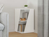 Side Shelf High Gloss White 33 x 32 x 70.5 cm Engineered Wood 892411