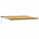 Retractable Awning Manual Multicolour Stripe 500x300 cm Fabric 3331313
