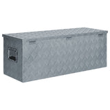 ZNTS Aluminium Box 110.5x38.5x40 cm Silver 142941