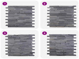 Mosaic Tiles Grey 30 x 30 cm Marble 42033524