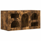 TV Cabinet Smoked Oak 80 x 35 x 40 cm Engineered Wood 891279