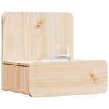 Bedside Table Brown 44 x 32.5 x 40 cm Solid pine wood 873487