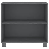 Sideboard HAMAR Dark Grey 85x35x80 cm Solid Wood Pine 340502
