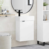 Bathroom Vanity Unit with Tap White 45.5 x 22.5 x 84 cm 889425