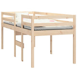 High Sleeper Bed without Mattress 90x190 cm Single Solid Wood Pine 821614