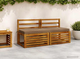 Bench Cushions SOEST 2 pcs 100% Polyester Taupe 110 x 40 x 8 cm 949713
