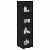 Highboard Black Oak 35 x 37 x 142 cm Engineered Wood 882903