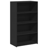 Highboard Black 70x41x124 cm Engineered Wood 846405