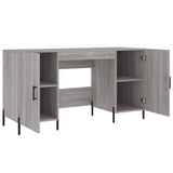 Desk Grey Sonoma 140x50x75 cm Engineered Wood 829562