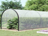 Clear Tarpaulin with Eyelets 10x10 m Polyethylene 4018580