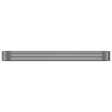 Garden Raised Bed Galvanised Steel 396x100x36 cm Anthracite 319006