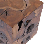 ZNTS Stool Solid Teak Wood 243472