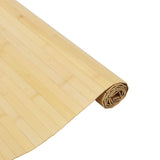 Rug Rectangular Light Natural 80x500 cm Bamboo 376795