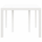 Garden Dining Table White 150 x 100 x 73 cm Poly Rattan 871686