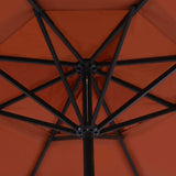 Garden Parasol with Portable Base Terracotta 276326