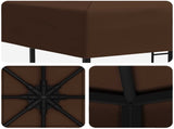 Gazebo 3 x 3 m Brown Polyester and Steel 190 gsm 900336