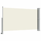 Patio Retractable Side Awning 140 x 300 cm Cream 45191