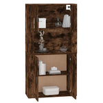 Highboard Smoked Oak Engineered Wood 3185356