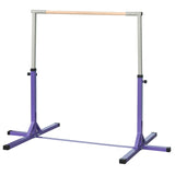 Steel Frame Adjustable Horizonal Gymnastics Bar For Kids Home Gym Training Purple T3398P349204