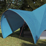 Teepee Tent 3-Person with Roof Blue and Grey 312 x 312 x 197 cm 42004009