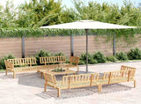 Pallet Sofa Set Natural wood Solid Acacia wood Large Modular 3209318