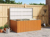 Outdoor Storage Box Galvanised Steel 171 x 99 x 93 cm Wood-like 42039107