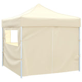 Foldable Tent 3x3 m with 4 Walls Cream 41464
