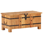 ZNTS Chest 90x40x40 cm Solid Acacia Wood 289637