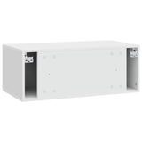 Wall-Mounted TV Cabinet 78.5 x 31 cm High Gloss White 898889