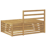 Outdoor End sofa White 115 x 83 x 73 cm Solid Acacia Wood 901576