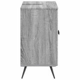 Bathroom Sink Cabinet BREDA Grey Sonoma 59.5 x 31.5x 59 cm 897451