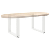 Coffee Table Legs U-Shaped 2 pcs White 50x cm Steel 4013157