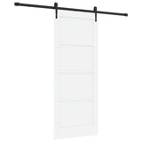 Sliding Door ORKDAL White 83 x 202 cm Solid Pine Wood 3445605