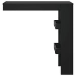 ZNTS Wall Bar Table Black 102x45x103.5 cm Engineered Wood 811782