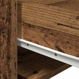 Wall-mounted Bedside Cabinet 2 pcs Old Wood Engineered Wood 863079