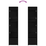 Highboard Black Oak 29.5x34x119.5 cm Engineered Wood 861653