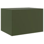 ZNTS Coffee Table Olive Green 67x50x44 cm Steel 841731