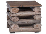 Stool Natural 30 x 30 x 38 cm Solid Teak Wood 42012368
