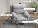 Power Lift Recliner Chair, Electric Lift Chair for Elderly, Overstuffed Linen Fabric Riser and T3398P341269