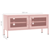 TV Cabinet Pink 105x35x50 cm Steel 336238